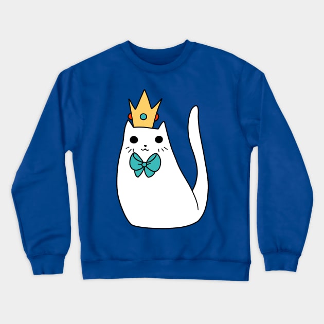 Crown Kitty Crewneck Sweatshirt by saradaboru